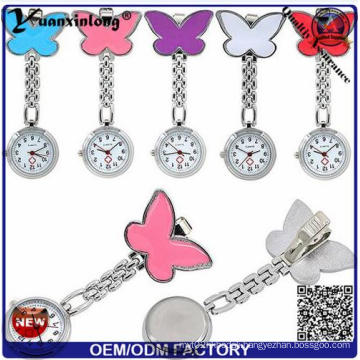 Yxl-958 Wholesale Nurse Watch Four Leaf Metal Medical Watch Cute Candy Color Watches